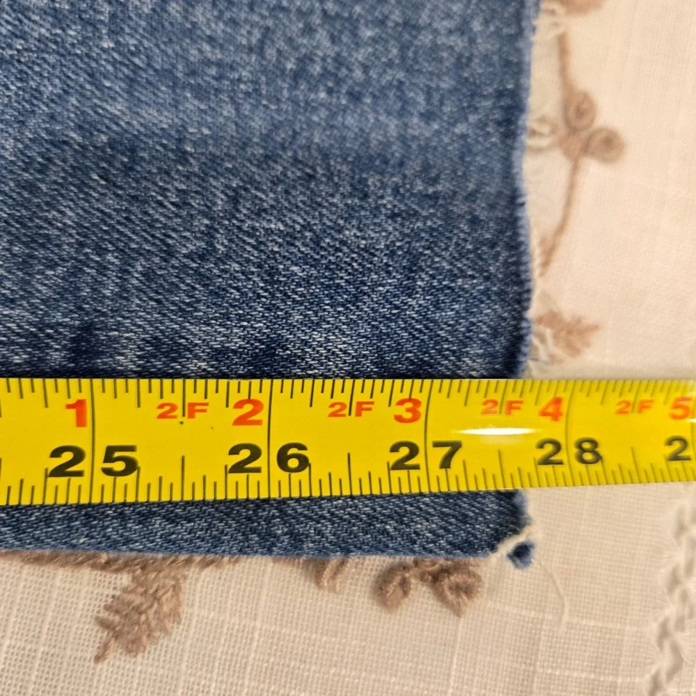 Judy Blue High Waist Side Distressed Straight Leg Jeans Medium Blue 5/27 - Picture 10 of 10
